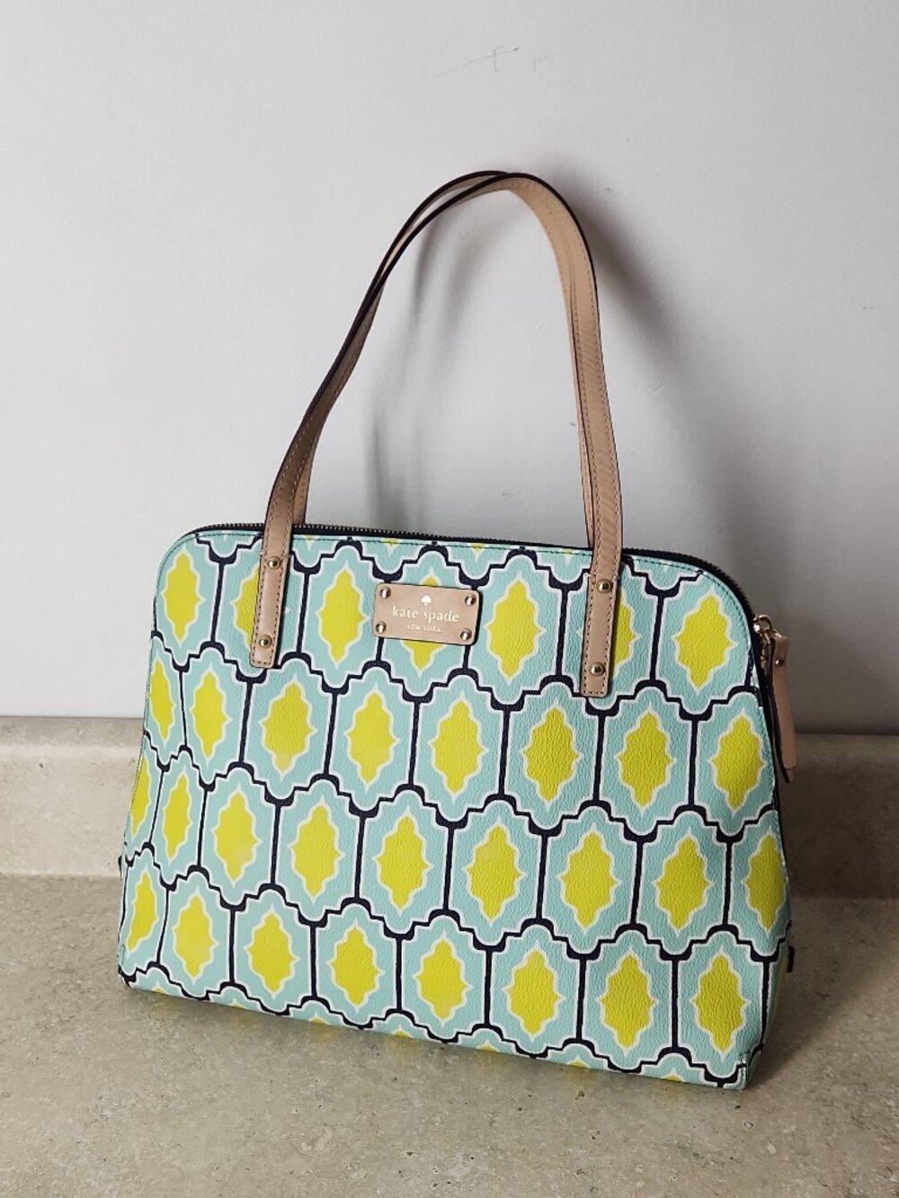 Kate Spade large Cabana Tile shoulder bag tote